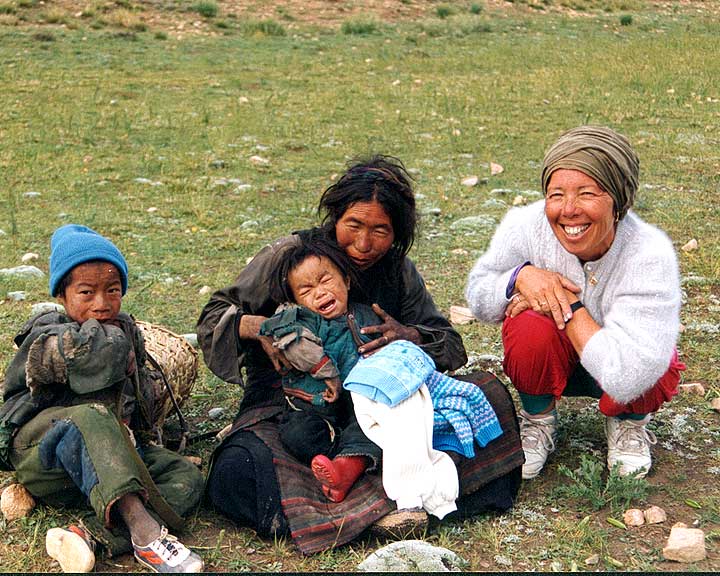 Cette femme que nous avions vu le soir pr&eacute;c&eacute;dant est revenue avec ces 2 enfants